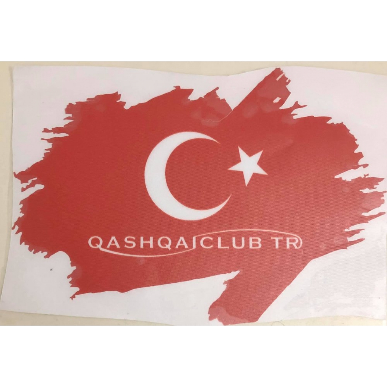 Qashqai Club TR Sticker Bayraklı