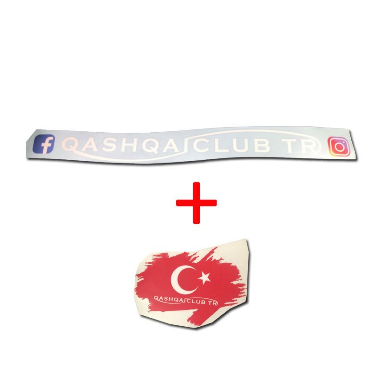 Qashqai Club TR Sticker İkisi Bir Arada
