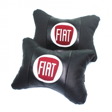 Fiat Logolu Lüx Boyun Yastığı Çift Suni Deri