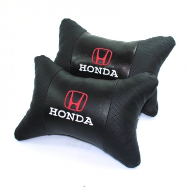 Honda Logolu Lüx Boyun Yastığı Çift Suni Deri