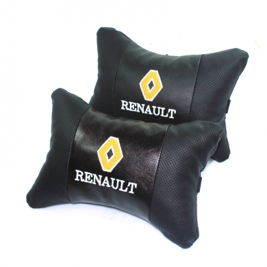 Renault Logolu Lüx Boyun Yastığı Çift Suni Deri