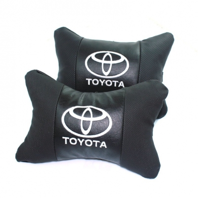 Toyota Logolu Lüx Boyun Yastığı Çift Suni Deri